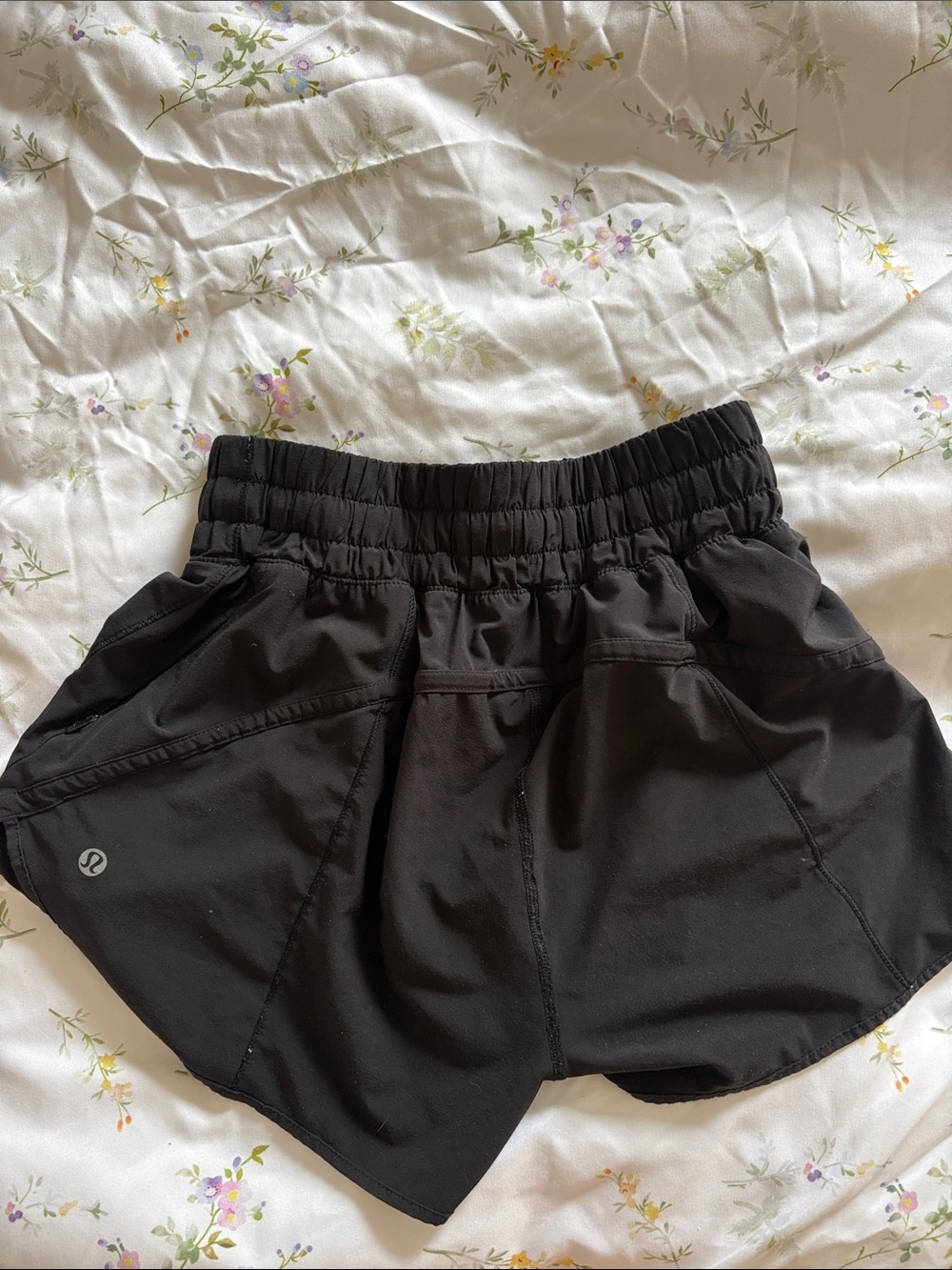 lululemon athletica Women's Black Running Bike Shorts